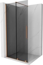 Mexen Velar toló zuhanyfal Walk-in 110 x 200 cm, grafit 8 mm, csiszolt réz - 871-110-000-43-65 (871-110-000-43-65)