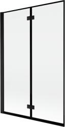 Mexen Mist kádparaván 2-szárnyú bal 120 x 150 cm, fekete keret, fekete - 8A9-120-002-70-70-L (8A9-120-002-70-70-L)