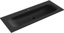 Mexen Vela beépíthető mosdó 121 x 46, 5 cm, fekete matt - 25231271 (25231271)