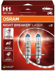 OSRAM H1 Night Breaker Laser Next Generation +150%, 2 db (64150NL-2HB) (64150NL-2HB)