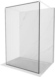 Mexen Kioto szabadon álló zuhanyfal 100 x 200 cm, fekete keret 8 mm, fehér - 800-100-002-20-70 (800-100-002-20-70)