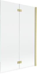 Mexen Mist 2-szárnyú, jobbos zuhanypanel 120 x 150 cm, átlátszó, arany szálcsiszolt - 8A9-120-002-55-00-P (8A9-120-002-55-00-P)