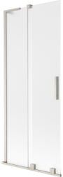 Mexen Velar L kádparaván 2-szárnyú tolóajtós 80 x 150 cm, zúzmarás, matt nikkel - 896-080-003-31-97 (896-080-003-31-97)