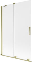 Mexen Velar kádparaván 2-szárnyú tolóajtós 120 x 150 cm, matt, arany - 896-120-000-31-50 (896-120-000-31-50)