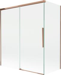 Mexen Rox 2 szárnyú toló zuhanyfal 140 + 70 x 150 cm, átlátszó, rózsaarany - 8C9-140-070-60-00 (8C9-140-070-60-00)