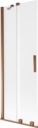 Mexen Velar 2-szárnyú eltolható kádparaván 70 x 150 cm, dér, rózsaarany - 896-070-000-31-60 (896-070-000-31-60)