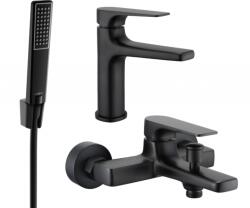 Mexen Lynx R72 fürdőkád szett, fekete - 745903R72-70 (745903R72-70)