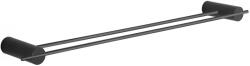 Mexen Aron dupla törölközőtartó, fekete - 7088125-70 (7088125-70)