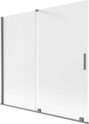 Mexen Velar 2-szárnyas toló zuhanyfal 170 x 150 cm, matt, gun metal - 896-170-000-31-95 (896-170-000-31-95)