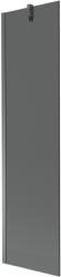 Mexen Next 1 szárnyú kádparaván 50 x 150 cm, grafit, gun metal - 895-050-000-00-40-95 (895-050-000-00-40-95)