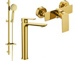 Mexen Alfa DQ40 zuhanykészlet, arany - 745714DQ40-50 (745714DQ40-50)