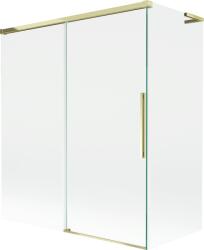 Mexen Rox L kádparaván 2 szárnyú tolóajtós 140 + 70 x 150 cm, átlátszó, arany - 8C9L-140-070-50-00 (8C9L-140-070-50-00)