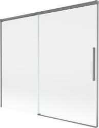 Mexen Rox kétszárnyú, toló zuhanyfal 180 x 150 cm, átlátszó, gun metal - 8C9-180-001-95-00 (8C9-180-001-95-00)