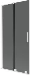 Mexen Velar L fürdőszobai toló zuhanyfal, 2 szárny, 95 x 150 cm, grafit, fehér - 896-095-003-41-20 (896-095-003-41-20)