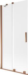 Mexen Velar 2 részes tolózuhanyfal 95 x 150 cm, fagyott, rózsaarany - 896-095-000-31-60 (896-095-000-31-60)