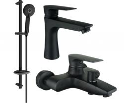 Mexen Axel DB40 fürdőkád készlet, fekete - 73803DB40-70 (73803DB40-70)