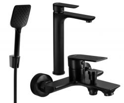 Mexen Alfa R62 fürdőkád szett, fekete - 745713R62-70 (745713R62-70)