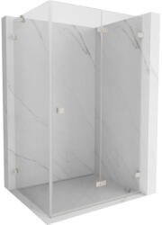 Mexen Lunar-F összecsukható zuhanykabin, jobb oldal, 85 x 80 cm, átlátszó, kefélt nikkel - 836-085-080-97-00-P (836-085-080-97-00-P)