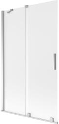 Mexen Velar kádparaván 2-szárnyú toló 110 x 150 cm, zúzmarás, króm - 896-110-000-31-01 (896-110-000-31-01)