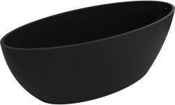 Mexen Prato szabadon álló kád konglomerátumból 170 x 70 cm, fekete matt - 57251707070 (57251707070)