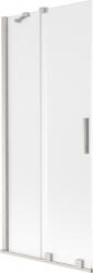 Mexen Velar 2-szárnyú, toló zuhanyfal 85 x 150 cm, szatén, szálcsiszolt nikkel - 896-085-000-31-97 (896-085-000-31-97)