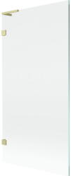 Mexen Lunar L egyszárnyú fürdőkád paraván 90 x 150 cm, átlátszó, arany szálcsiszolt - 897L-090-000-55-00 (897L-090-000-55-00)