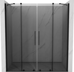 Mexen Velar Duo tolóajtós zuhanykabin 180 cm, grafit, fekete - 871-180-000-42-70 (871-180-000-42-70)