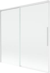 Mexen Rox kétszárnyú, összecsukható kádparaván 160 x 150 cm, átlátszó, fehér - 8C9-160-001-20-00 (8C9-160-001-20-00)