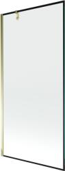 Mexen Next 1-szárnyú fürdőkádparaván 90 x 150 cm, fekete keret, arany - 895-090-000-00-70-50 (895-090-000-00-70-50)