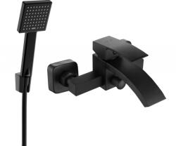 Mexen Libra R45 fürdőkád csaptelep zuhanyszettel, fekete - 74513R45-70 (74513R45-70)