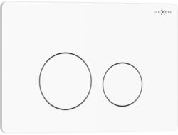 Mexen Tex 06 öblítő gomb rozsdamentes acél, fényes fehér - 6106-01 (6106-01)