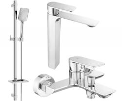 Mexen Alexa DQ62 fürdőkád készlet, króm - 71213DQ62-00 (71213DQ62-00)