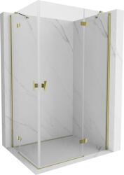 Mexen Mist-H Duo nyíló zuhanykabin jobb 80 x 95 cm, átlátszó, arany - 8A5-080L-095P-50-00 (8A5-080L-095P-50-00)