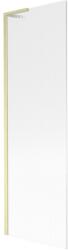 Mexen Next L kádparaván 1-szárnyas 60 x 150 cm, csíkos, arany kefélt - 895-060-000-03-09-55 (895-060-000-03-09-55)
