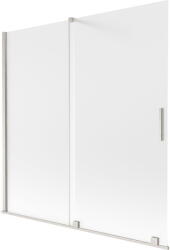 Mexen Velar 2-szárnyú toló zuhanyfal 160 x 150 cm, zúzmarás, kefélt nikkel - 896-160-000-31-97 (896-160-000-31-97)