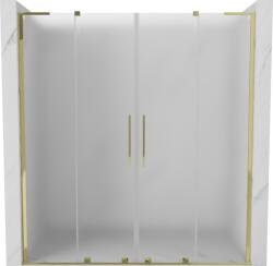 Mexen Velar L Duo tolóajtós zuhanykabin 170 cm, matt, arany - 871-170-003-32-50 (871-170-003-32-50)