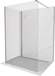 Mexen Kioto zuhanyfal Walk-in 130 x 75 cm, átlátszó, selyemfényű réz - 800-130-212-65-00-075 (800-130-212-65-00-075)