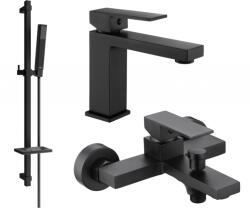 Mexen Uno DQ77 kád szett, fekete - 71403DQ77-70 (71403DQ77-70)