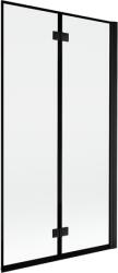 Mexen Mist 2-szárnyas jobb oldali 100 x 150 cm-es kádparaván, fekete keret, fekete - 8A9-100-002-70-70-P (8A9-100-002-70-70-P)