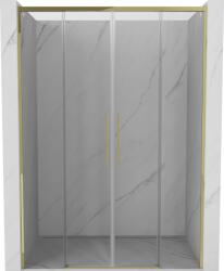 Mexen Rox zuhanyajtó tolóajtós 140 cm, átlátszó, arany - 8C2-140-002-50-00 (8C2-140-002-50-00)