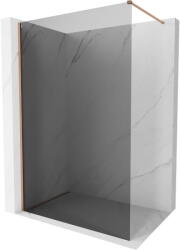 Mexen Kioto-X Walk-in Zuhanyfal 90 x 200 cm, grafit 10 mm, kefélt réz - 800-090-101-65-40-X (800-090-101-65-40-X)