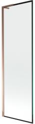Mexen Next L fürdőkád paraván 1-szárnyú 60 x 150 cm, fekete keret, rózsaszín arany - 895-060-000-03-70-60 (895-060-000-03-70-60)