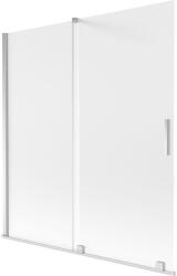 Mexen Velar 2-szárnyas toló kádparaván 150 x 150 cm, fagyott, króm - 896-150-000-31-01 (896-150-000-31-01)