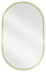Mexen Loft ovális fürdőszobai tükör 90 x 55 cm, arany keret - 9851-090-055-000-50 (9851-090-055-000-50)