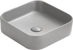 Mexen Vena pultra ültethető mosdó 37 x 37 cm, világosszürke matt - 22193761 (22193761)