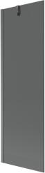 Mexen Next 1-szárnyú fürdőszobai fal 60 x 150 cm, grafit, szálcsiszolt gun gray - 895-060-000-00-40-66 (895-060-000-00-40-66)