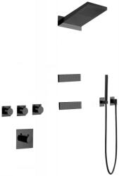 Mexen Fall fali alatti zuhanykészlet, fekete - 7602-04-70 (7602-04-70)