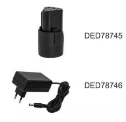 Dedra 12V-os Li-Ion csere töltő a DED7884 DED78746 készülékhez (DED78746)