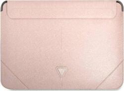 GUESS Sleeve Saffiano Triangle Logo, GUCS14PSATLP 14" laptop tok, rózsaszín (GUCS14PSATLP) (GUCS14PSATLP)