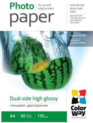 ColorWay CW-PGD220050A4 High Glossy kétoldalas fotópapír A4/50db fényes (PGD220050A4) (PGD220050A4)